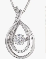 新品　CROSSFOR  クロスフォー ダンシングストーン ネックレス　キュービックジルコニア　 D-Drops NYP-559 パヴェ