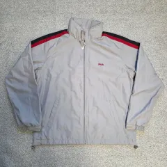 FILA フィラ グレー ウィンドブレーカー ジャケット L(100)