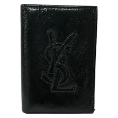 YvesSaintLaurent rivegauche (YSL)(イヴサンローランリヴゴーシュ) パスケース - 180409 黒 コインケース付き レザー
