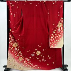振袖 やまと扱い 簡易比翼 金彩 身丈165cm 撥水加工済 HKT127 - メルカリ