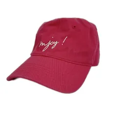 agnes b(アニエスベー) キャップ TU美品  - ピンク 刺繍 コットン