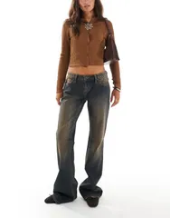 コットンオン レディース ボトムス デニムパンツ ブーツカット ローライズ ブーツ ジーンズ Cotton On low rise bootcut jeans in cinnamon CINNAMON BLUE ブルー