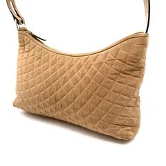 【美品】BALLY バリー ワンショルダーバッグ ハンドバッグ ナイロン キルティング ベージュ メンズ レディース ユニセックス