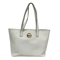 MICHAEL KORS(マイケルコース) トートバッグ - 35F5GTVT1L 白×ゴールド レザー