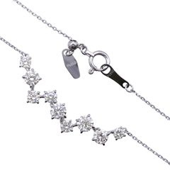 ネックレス K18WG タンザナイト0.72ct ダイヤモンド0.09ct - メルカリ