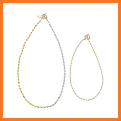 【新品】 [シップス フォー ウィメン] ステンレス コンビ カラー レイヤード ネックレス 319200591 ゴールド ONE SIZE 1