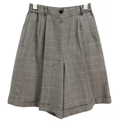 Chloe　レディースウェア　キュロット　Mサイズ　ブラック　黒　ホワイト　白　クロエ　千鳥柄　チェック　パンツ　ボトムス