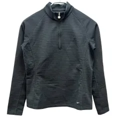 Nike　レディースゴルフウェア　長袖トップス　M　ハーフジップ　ブラック　黒　ナイキ　アパレル　トレーナー