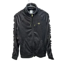 アディダス　レディースゴルフウェア　 ベロアジャケット　L　ブラック　黒　adidas　女性用アウター 洋服　秋冬