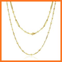 定番人気】K18金ネックレス イエローゴールドサイズ:45cm Au750刻印