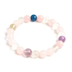 [AURABLOOM] 20種以上 天然石 パワーストーンブレスレット アクアマリン タイガーアイ アメジスト ムーンストーン 男女兼用 お守り 化粧箱付き プレゼント 1