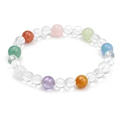 [AURABLOOM] 20種以上 天然石 パワーストーンブレスレット アクアマリン タイガーアイ アメジスト ムーンストーン 男女兼用 お守り 化粧箱付き プレゼント 1