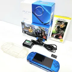 【正常動作品】モンスターハンター2ndG 新米ハンターズパック PSP-3000 バイブラント・ブルー