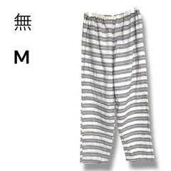 a2170 【M】マルチボーダー リラックスパンツ ウエストゴム ルームウェア 部屋着