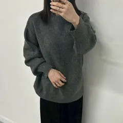 新品 nairo ダイヤ柄 オーバーサイズ ニット セーター チャコールグレー F レディース クルーネック 長袖 体型カバー ゆったり 上品 きれいめ 大人カジュアル ミニマル レイヤード 秋 冬 保温性 華奢見え 人気 定番 プレゼント 贈り物 高見え 灰