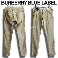BURBERRY BLUE LABEL　バーバリーブルーレーベル　スキニーパンツ　W78cm / レディース L 相当　ストレッチ　ノバチェック　ベージュ　三陽商会