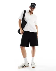 オンリーアンドサンズ メンズ ボトムス ハーフパンツ・ショーツ ショートパンツ デニム ONLY SONS loose fit denim shorts Black ブラック