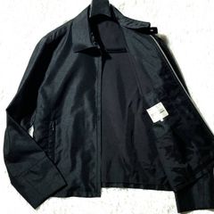 ナノユニバース☆美ライン&高級☆羊革レザー袖 メルトン切替スタジャン