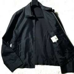 JUN MEN★STICK★80s 90s vintage archive★入手不可能 1点物★光沢シャンタン スイングトップ ドリズラージャケット ハリントン 黒 JUNMENのサムネイル