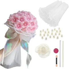 【新品】 seimeinoki 手芸モールキット 100本 工作モール 骨格モール アジサイ 桜 ピンク 花束 人工花茎 手芸モール フラワーモール DIY 手作りセット 春 インテリア飾り 贈り物 造形材料 記念日 誕生日 母の日 バレンタインデー 0