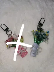 花束ビーズキーホルダー