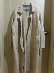 アルパカ ニット カーディガン ロング丈