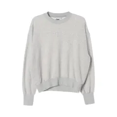 FILA (MEN - S) コットン ポリ 刺繍 ロゴ スウェット