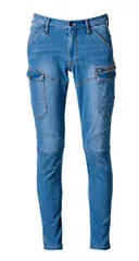 新品 I'Z FRONTIER アイズフロンティア 7632 33 ウォーターリーブルー オールシーズン用 2WAYストレッチ3Dカーゴパンツ 85cm