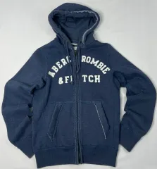 アバクロンビー ネイビー フードジップアップ