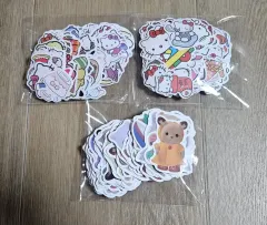 <サンリオ/シルバニアファミリー ステッカー> 100枚 1セット 5500ウォン ハローキティ シルバニアファミリー