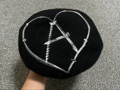 ジョーガッシュ ジョガー ブラック ハート 刺繍 ベレー帽