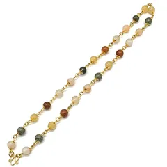 【新品】 [deaizaka.biz] 翡翠 ネックレス 45cm カラフル カラー 天然石 パワーストーン ビルマ産 幸運のラウンドジェード レディース 1