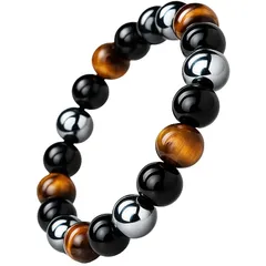 【新品】 【金運 仕事運 厄除け】 CCopan ブレスレット メンズ レディース 人気 パワーストーン 天然石 数珠 ギャンブル運 魔除け お守り 強力 (3種10ｍｍ) 0