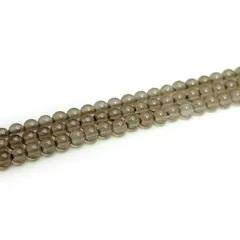 【新品】 g3-43Q 今月30％off 3mm～15mm スモーキークォーツ 1連39cm 通し針、解説書、1ｍゴム付き 天然石 パワーストーン (2mm スモーキークォーツ) 1