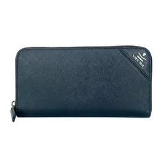 【中古】 PRADA プラダ サフィアーノレザー ジップアラウンド財布 2ML317_QME_F0002 ロゴ ブラック メンズ 26005669 AO