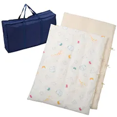 新品 nishikawa 【 西川 】 ミッフィー お昼寝布団 セット 5点 洗える 保育園 収納バッグ付き リュックにもなって 持ち運び便利 おひるね ふとん クリーム WF52656000 掛け布団:80×110cm、敷き布団:70×120cm