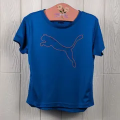 プーマ　PUMA　スポーツTシャツ　ブルー 　120cm