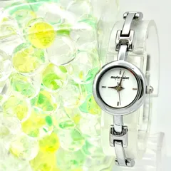 【美品/新品電池】marie claire マリクレール レディース 腕時計 シルバーのサムネイル