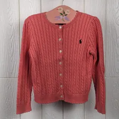 ポロラルフローレン　POLO RALPH LAUREN    カーディガン　サイズ5　オレンジ