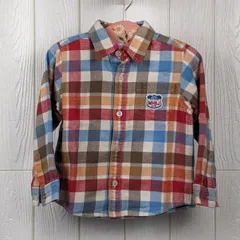ミキハウス　mikihouse　チェック柄シャツ　サイズ100   綿100%