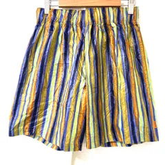 80s！90s！ヴィンテージ◎ (^w^)b MISSONI MARE ミッソーニマーレ イタリア製 ビーチライン ストライプ柄 ショート パンツ ショーパン 短パン 夏 リゾート カラフル マルチカラー メンズ サイズS