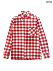古着 Palomino チェック柄 コットン100％ 長袖 シャツ 赤 (ttu2601025)