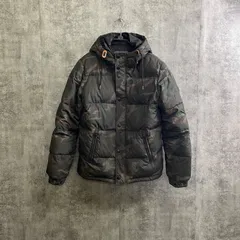【T-161】American Eagle Outfitters　カモフラ柄　ダウンジャケット　XS ポリエステル100% フード付き　カジュアル　ストリート