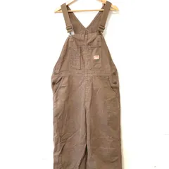 (^w^)b JAVA ジャバ オーバーオール サロペット つなぎ ツナギ オールインワン カジュアル ゆったり アウトドア キャンプ BBQ アクティブ DIY コットン100% ブラウン メンズ 男性 L