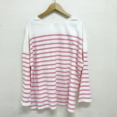 ジャーナルスタンダードレリューム 22AW パネルボーダーボートネックTEE ボーダーTシャツ ゆったりめ ピンク FREE