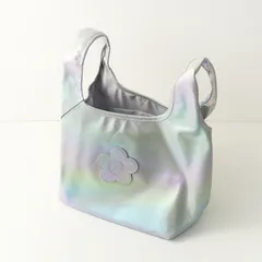 新品 未使用 マリークワント MARY QUANT オーロラサフィアーノデイジー トート ｜シルバー ハンドバッグ 【2400014819953】