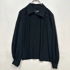 東京ソワール ブラックフォーマル プリーツ シフォン レース 夏用 ブラウス　ボレロ　花柄