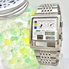 稼働品・電池新品】CITIZEN インディペンデント初代モデル 黄（希少