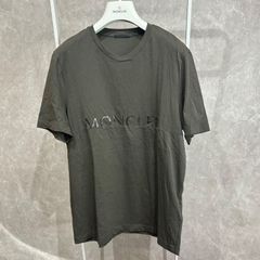 MONCLER 黒ワッペンメンズTシャツ オリーブカーキXL 5S541 - メルカリ