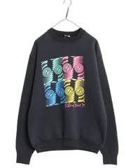 【お得なクーポン配布中!】 80s USA製 ★ ローリング ストーンズ ツアー イラスト プリント スウェット メンズ XL ヴィンテージ 当時物 バドワイザー バンド ロック 黒